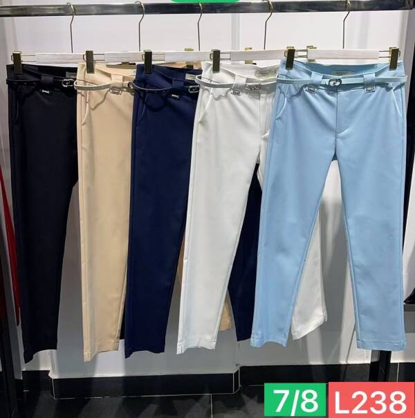 Spodnie damska materiałowe 7/8 Roz S-2XL, Mix Kolor Paczka 8 szt